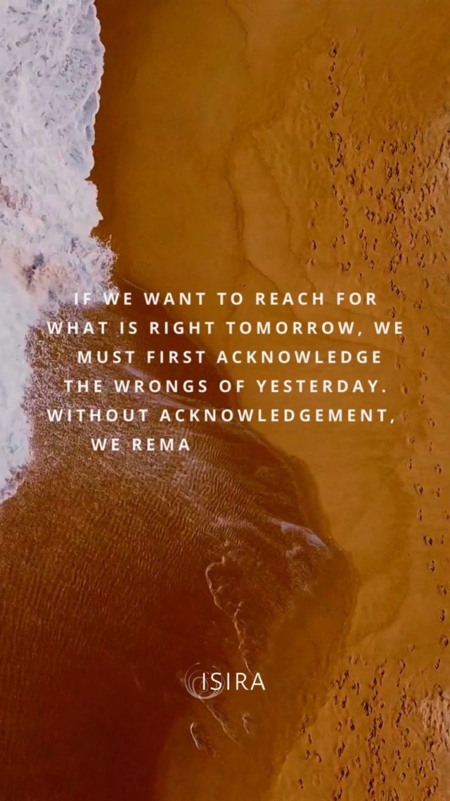 We cannot stand on the right ground today if we have not acknowledged the wrongs of yesterday. 

These form the foundations on which we stand. 

We gain great strength and wisdom from acknowledging the wrongs. 

When we do, we can take a step forward and move with the gift of insight, not ignorance ~ Isira 💛

#holisticawakening
#weareallone
#youarenotnumberone
#sacredliving
#regenerateourworld
#interconnectionofallthings
#isira
#auntyjinta
#nature
#kinship
#soul
#cosmos
#love
#truth
#reconnection
#livespiritual
#integratedawakening
#awakeningyou